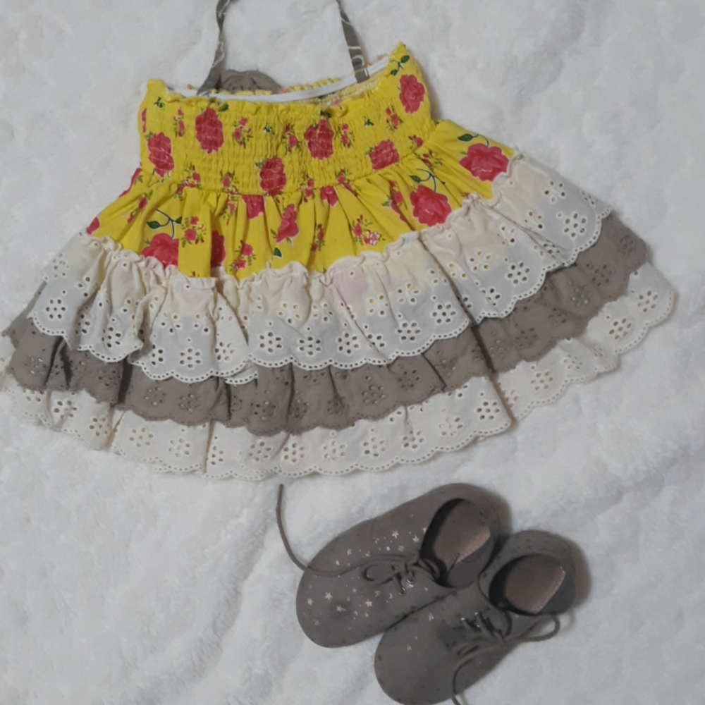 EUC Mustard Pie shirt/skirt - Picture 4 of 5